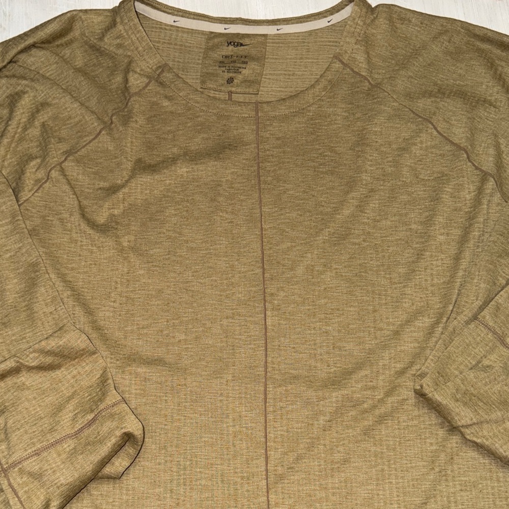 Nike Dri-Fit Yoga XXL Men's Brown Shirt